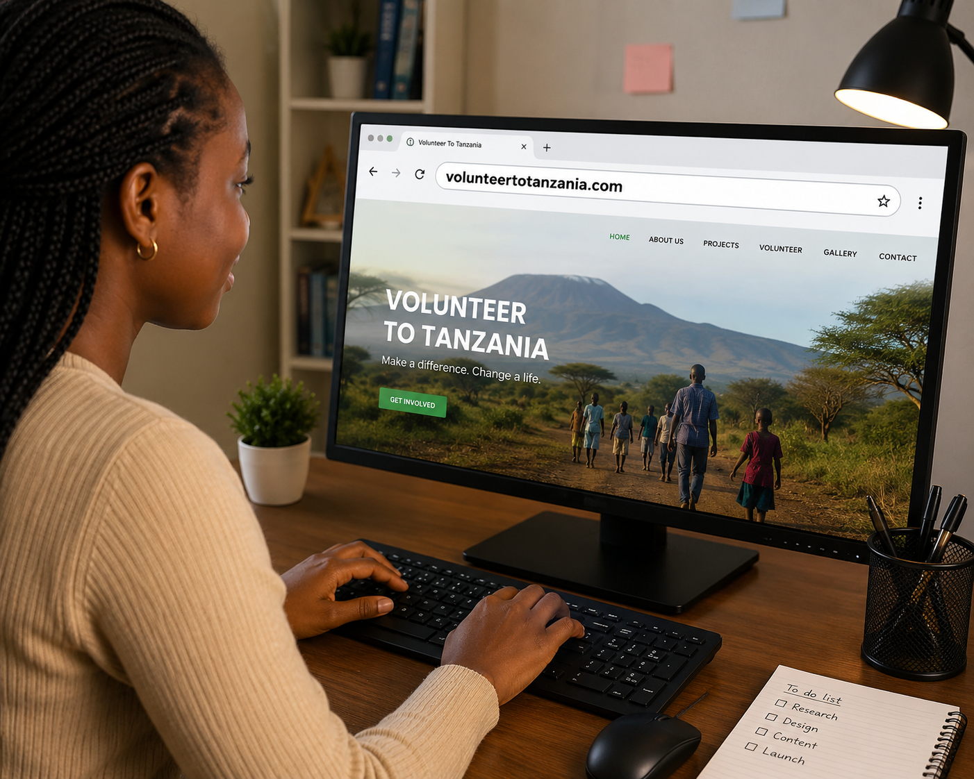 Apply online for volunteer program